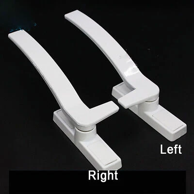 White Security Lock UPVC Window Handle Locking Latch Catch Lock Baby Safety - Image 1 of 4