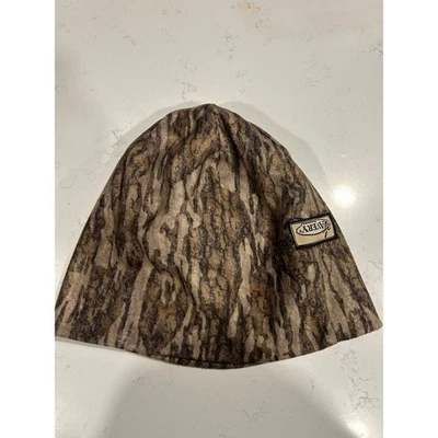Avery Outdoor Mossy Oak Bottomland Camo Beanie Hat Headwear Fleece Lined - Image 1 of 4