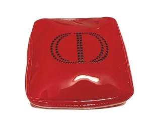 Christian Dior Reiseetui "CD", glänzend rot Kosmetiktasche, Beauty Pouch, Reißverschlüsse - Bild 1 von 10