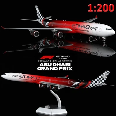 SQ Wings 1/200 Airbus A340-600 Etihad Airways "ABU DHABI GRAND PRIX 2016" - Image 1 of 4