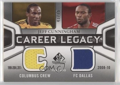 2011 SP Game Used Edition Career Legacy Duals /75 Jeff Cunningham #CL2-JC - Image 1 of 2