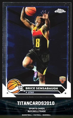 Brice Sensabaugh 2023-24 Topps Cromo Novato RC Utah Jazz #73 Foto 1 de 2