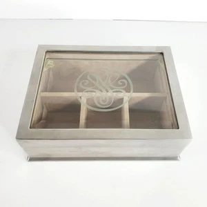 Vintage Bombay vernickelt Silber Organizer Schmuckkästchen Classic Regency - Bild 1 von 9