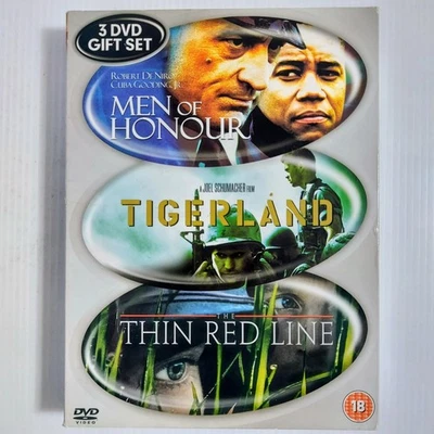 DVD Action 3 Film War Collection Men Of Honour Tigerland Thin Red Line Gift Set - Image 1 of 4