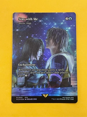 MTG Magic The Gathering Stay With Me Rhystic Study Showcase Foil #0031 - Image 1 of 2