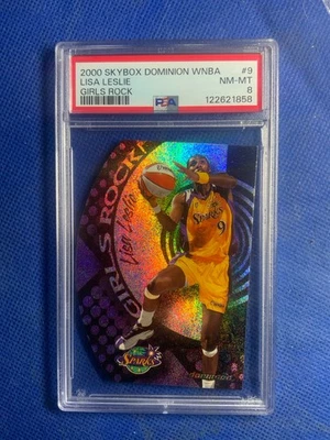 2000 Skybox Dominion WNBA Girls Rock! Lisa Leslie #9GR HOF Psa 8 - Image 1 of 2