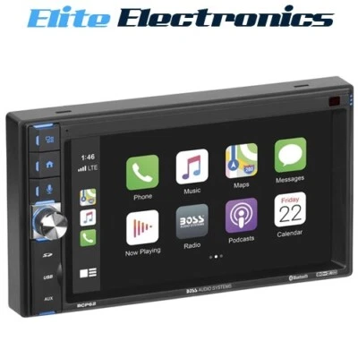 Boss Audio BCP62 Apple CarPlay Double Din 6.2" Touchscreen Bluetooth - Image 1 of 4