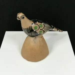 Vintage Hand Painted Pottery Bird Figurine - Signed - Mexico - Picture 1 of 8