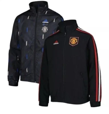 Adidas Manchester United Reversible Anthem Jacket HT1997 Men’s Size S NWT $110 - Image 1 of 4