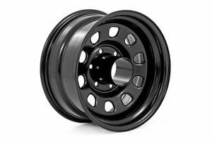 Rough Country Steel Wheel Black 16x8 5x5.5 4.25 Bore -12 RC51-6885 - Picture 1 of 2