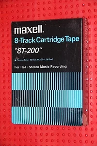 8 TRACK MAXELL 8T 200 BLANK 8 TRACK TAPE (1) (SEALED) - Picture 1 of 5