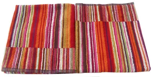 MISSONI HOME 2 BATH TOWELS COTTON 70x115cm branded packaging FIZZ T59 VINTAGE - Picture 1 of 8
