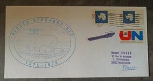 TIMBRE STAMP  TAAF - FSAT ENVELOPPE POLAIRE - NORTH POLAR COVER USA ALASKA ~V26 - Picture 1 of 1