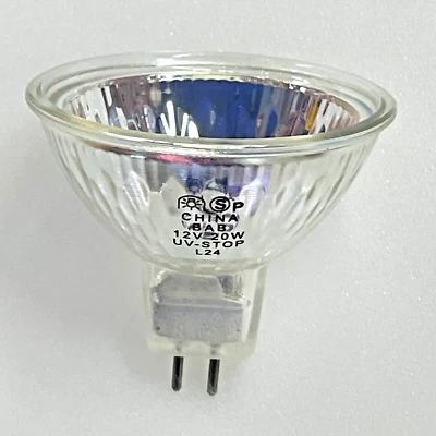 Satco S1956 20MR16/JSRC/12V 20W 12V MR16 Flood Light Bulb Open Face replaces BAB - Image 1 of 4