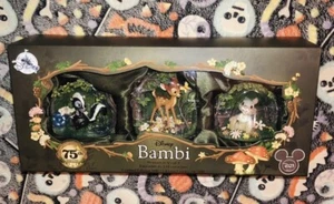 D23 EXPO 2017 DISNEY STORE BAMBI 75 ANIVERSARIO ADORNO CONJUNTO DE 3 LE 300 ¡RARO! - Imagen 1 de 13