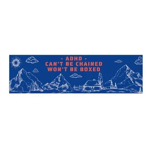 Cant Be Chained Wont Be Boxed Bumper Sticker - Picture 1 of 4