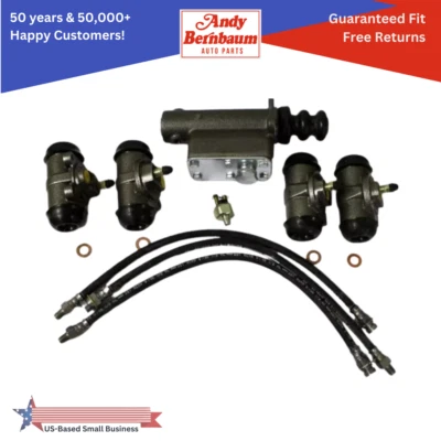 Kit de reconstrucción de freno maestro delantero derecho izquierdo Desoto Chrysler 1935 con zapatas de freno Foto 1 de 4