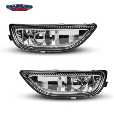 For 2001 2002 Toyota Corolla Clear Driving Fog Lights Left+Right Front Lamp Pair - Image 1 of 4