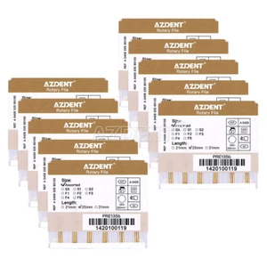 10X Puntas de limas giratorias Niti dentales cónicas doradas uso del motor 25 mm SX-F3 - Imagen 1 de 10