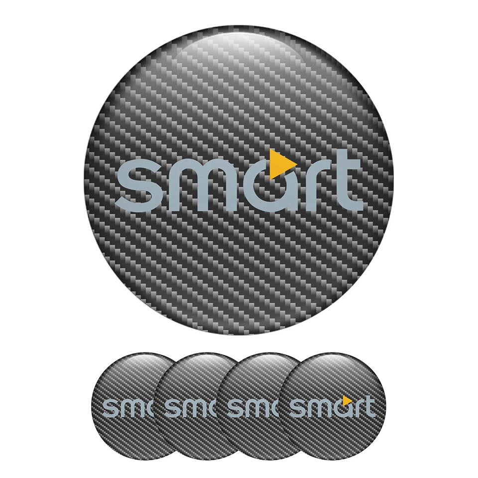 4st Aufkleber SMART Logo für Radkappen Nabendeckel Felge Silicone Embleme — 第 1/1 张图片