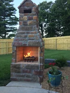 Heavy Duty Fireplace Grate - Solid Metal Bar Log Holder Grate with 1/2” Bars - Picture 1 of 9
