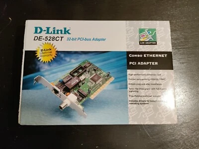 D-LINK DE-528CT 10Mbps Combo 32-Bit Ethernet PCI adapter - Image 1 of 3
