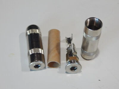 SWITCHCRAFT 1238 1/4" 3 POSITION METAL AUDIO JACK - LOT OF 2 CONNECTOR'S