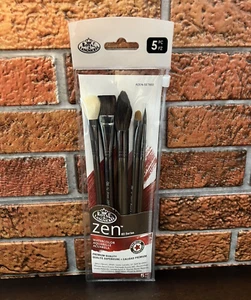 Royal & Langnickle Zen Series 83 - Artist 5 Piece Watercolor Paint Brush Set 832 - Picture 1 of 4