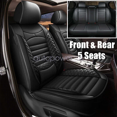 For Toyota Corolla Leather Seat Covers Protector 5-Sits Full Set Waterproof - Image 1 of 4