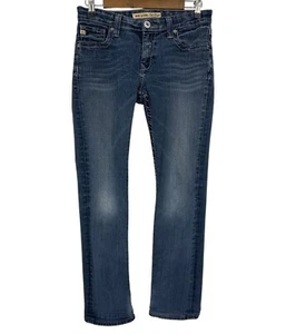 Big Star Kayla Straight Distressed Jeans With Embroidered Pockets Size 27R - Picture 1 of 13