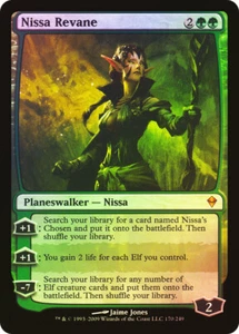 MTG FOIL Nissa Revane - Zendikar #170 - Picture 1 of 1