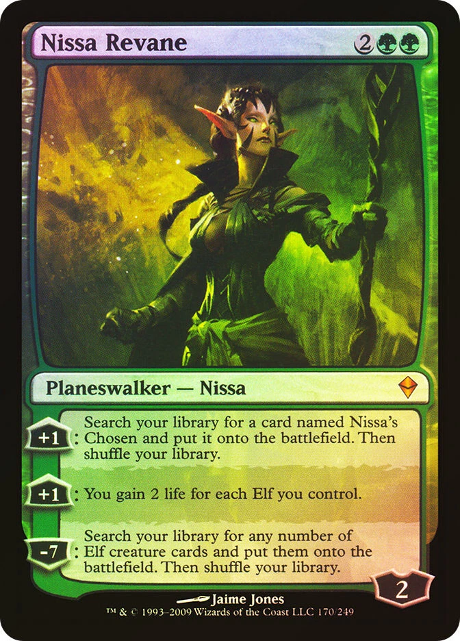 MTG FOIL Nissa Revane  - Zendikar #170 - Image 1 of 1