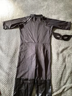 Disfraz Rubíes Catwoman Batman Caballero Oscuro Niño Talla Med 8-10 Máscara Traje Negro Foto 1 de 4