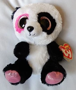 PENNY the Panda Bear - Ty 6"  Beanie Boos - NEW & MINT TAGS - Justice Exclusive - Picture 1 of 1