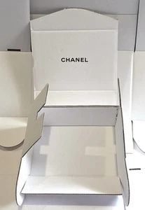 Chanel White Storage Box Transport Gift Cartoon Cardboard Box 19 X 12 X 7.5 In - Picture 1 of 5