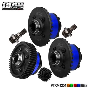 GPM Carbon Steel +7075 Alloy F+C+R Complete Diffs TRAXXAS 1/5 X-Maxx 1/6 XRT - Picture 1 of 13