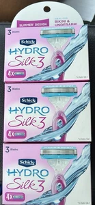 Schick Hydro Silk3 Blades 3 Boxes of 4 Razor Blade Refills For Women - Picture 1 of 3