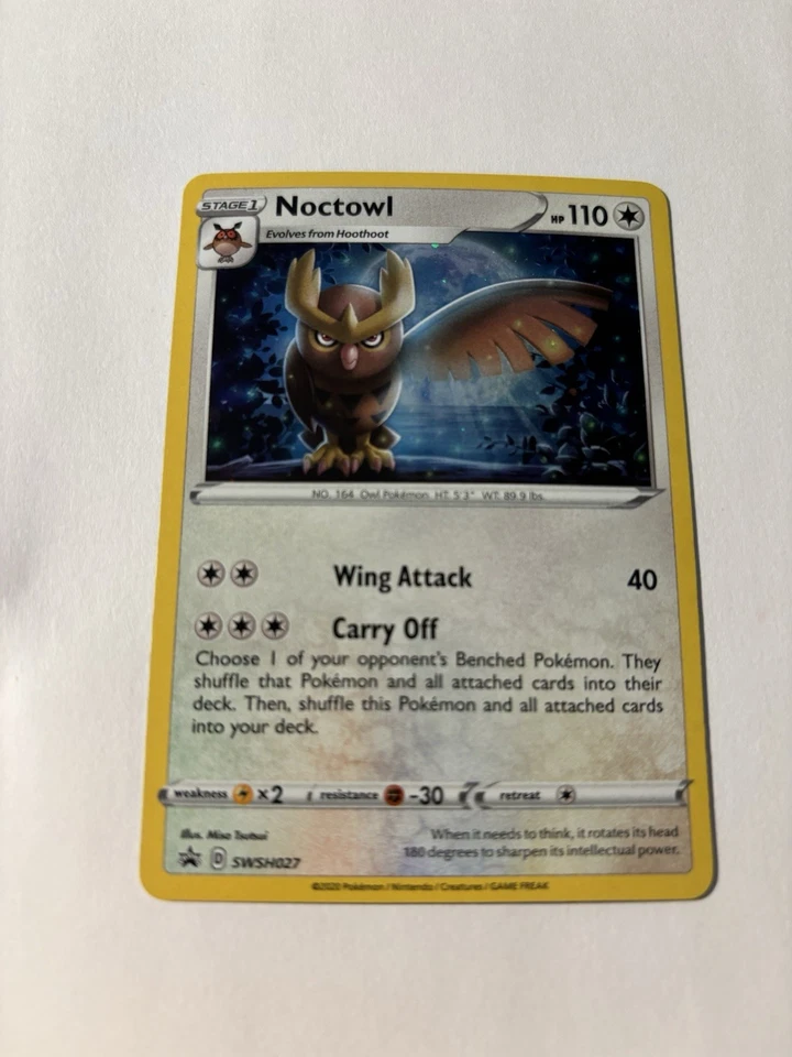 Noctowl SWSH027 SWSH: Sword & Shield Promo Cards Holo - Image 1 of 2