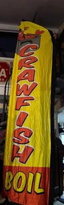 Crawfish Boil Premium Windless Feather Flag - 11.5' x 3' (no flagpole included) - Picture 1 of 10