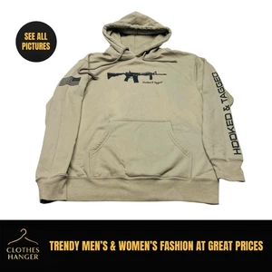 Herren Medium Pullover Hoodie AR15 Gewehr Haken und Etikett Fisch Jagd 7717 - Bild 1 von 15