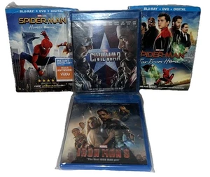 Blu-Ray DVD Civil War Spider-man Homecoming Spider-Man Far From Home Iron-Man 3 - Picture 1 of 4