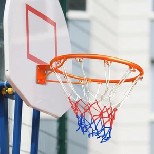 18" Basketball Rim Replacement Outdoor Heavy Duty Hanging Flex Hoop Net, Orange - Picture 1 of 6