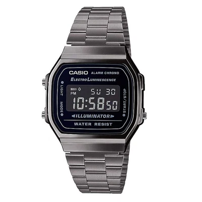 Reloj Casio Digital Retro Vintage A168WEGG-1BEF – Acero Inoxidable, Iluminación  - Imagen 1 de 4