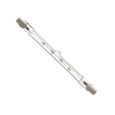 Bulbrite 600151 Q150T3CL 120V 150W T3 Empotrado SC RX7s Transparente 2900K Blanco Suave Foto 1 de 3