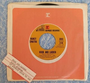 EX w/ JUKEBOX STRIP Nancy Sinatra "Hook And Ladder" 45 Company Sleeve San Antone - Picture 1 of 3