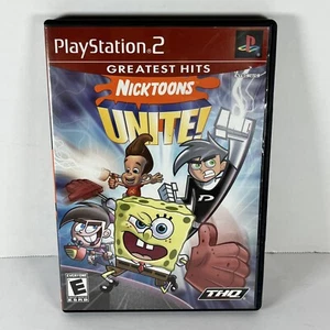 Nicktoons Unite SpongeBob Square Pants Playstation 2 PS2 videogioco completo - Foto 1 di 8