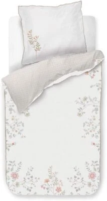 Biancheria da letto PIP Studio Percalle 135x200 Campo des Flores Off-White fiori viticci We - Immagine 1 di 4