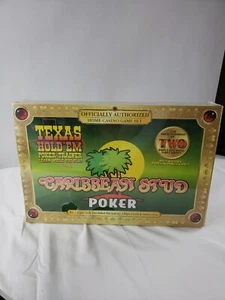 Caribbean Stud Poker Texas Hole ‘Em Poker Trainer Home Casino Game Set New - Picture 1 of 5