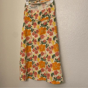 Gymboree Summer Dress halter top tropical Hawaiian floral midi maxi girls 10 - Picture 1 of 7