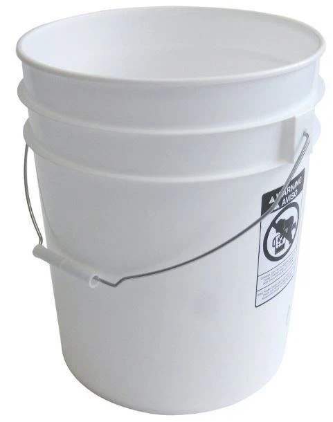 Argee RG5700 5 Gallon Plastic Bucket - White (Pack of 10)